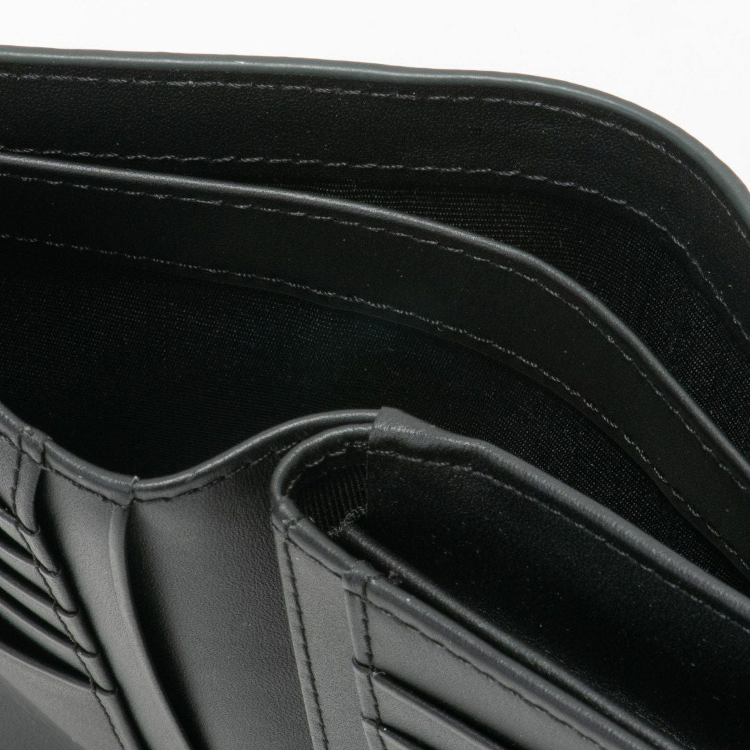 LANVIN COLLECTION couleur du vin 小銭入れ付き二つ折り財布(縦型) グリーン