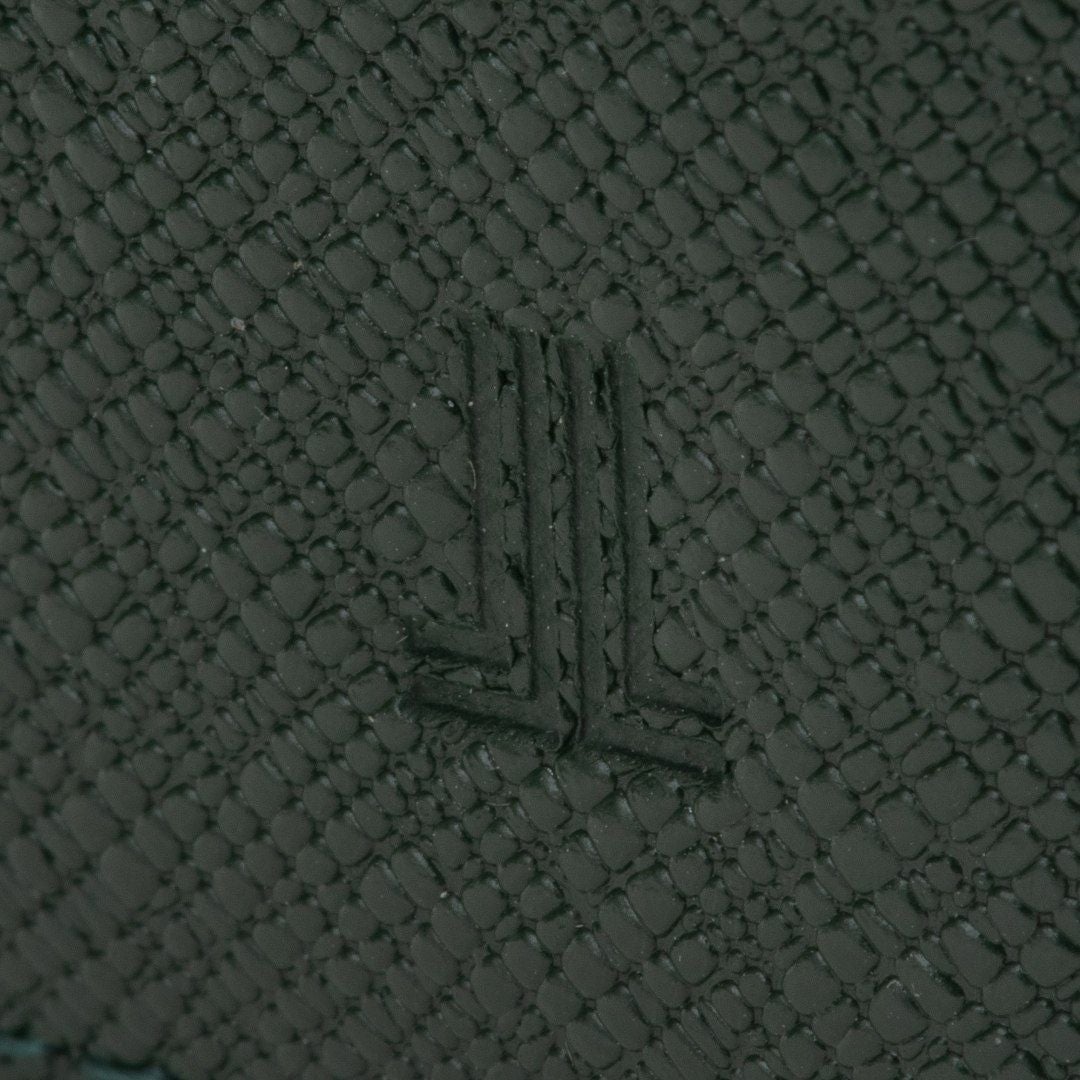 LANVIN COLLECTION couleur du vin 小銭入れ付き二つ折り財布(縦型) グリーン