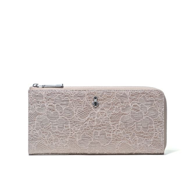 SHiME FLOWER コリーナレース L字ファスナー長財布 商品｜THE BAGMANIA