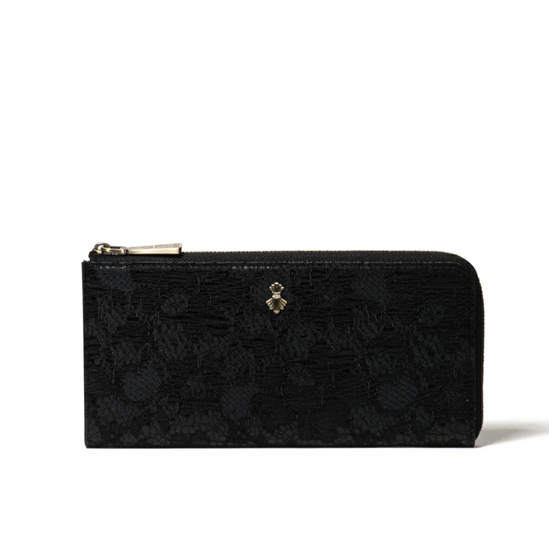 SHiME FLOWER コリーナレース L字ファスナー長財布 商品｜THE BAGMANIA