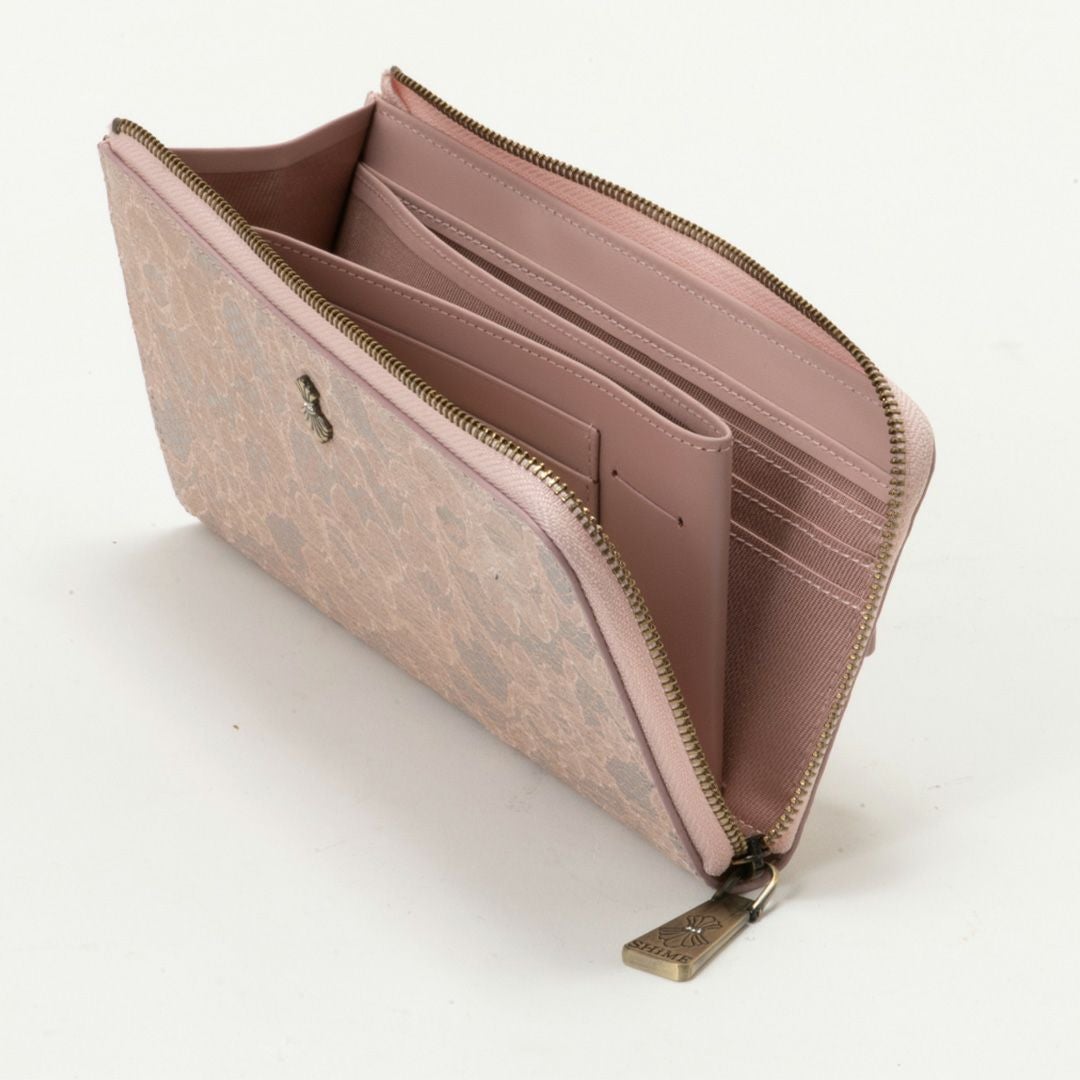 SHiME FLOWER コリーナレース L字ファスナー長財布 商品｜THE BAGMANIA