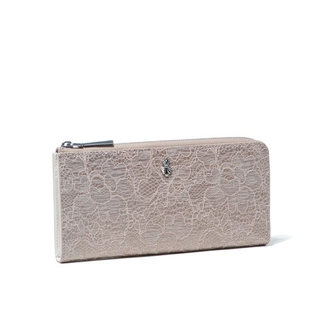 SHiME FLOWER コリーナレース L字ファスナー長財布 商品｜THE BAGMANIA