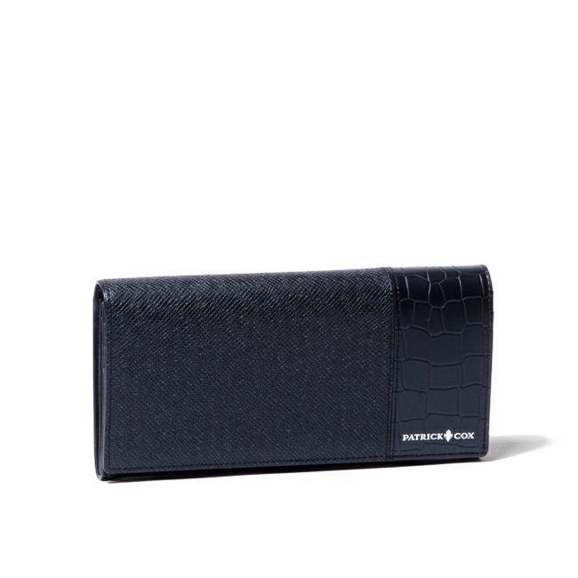 PATRICK COX エンボスレザーコンビネーション 長財布 商品｜THE BAGMANIA