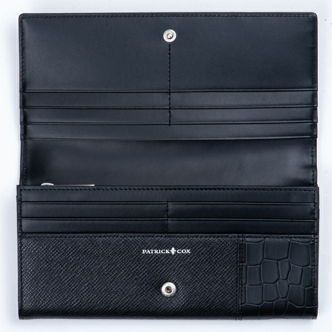 新品　PATRICK COX  ビジネス　エンボスレザーコンビネーション 長財布 PATRICK COX エンボスレザーコンビネーション 長財布 商品｜THE BAGMANIA