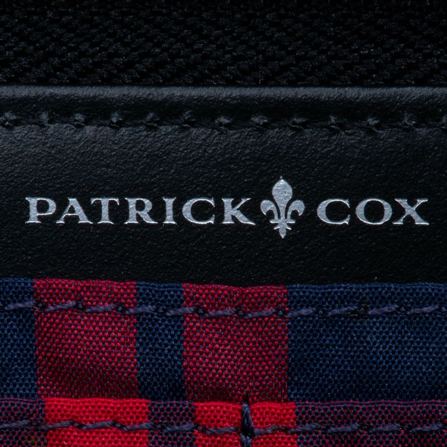 PATRICK COX エンボスレザーコンビネーション ラウンドファスナー長