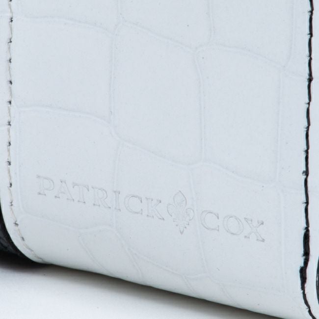 PATRICK COX エンボスレザーコンビネーション ラウンドファスナー長