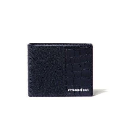 PATRICK COX KINGS EMBOSS LEATHER ラウンドファスナー小銭入れ付き