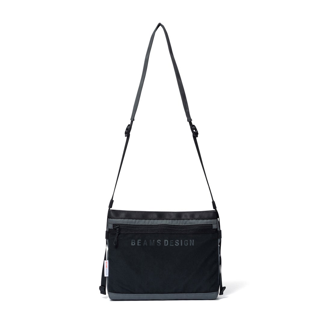 BEAMS DESIGNE LASTIC MESH ショルダーバッグ【BMMH0BS1】 グレー