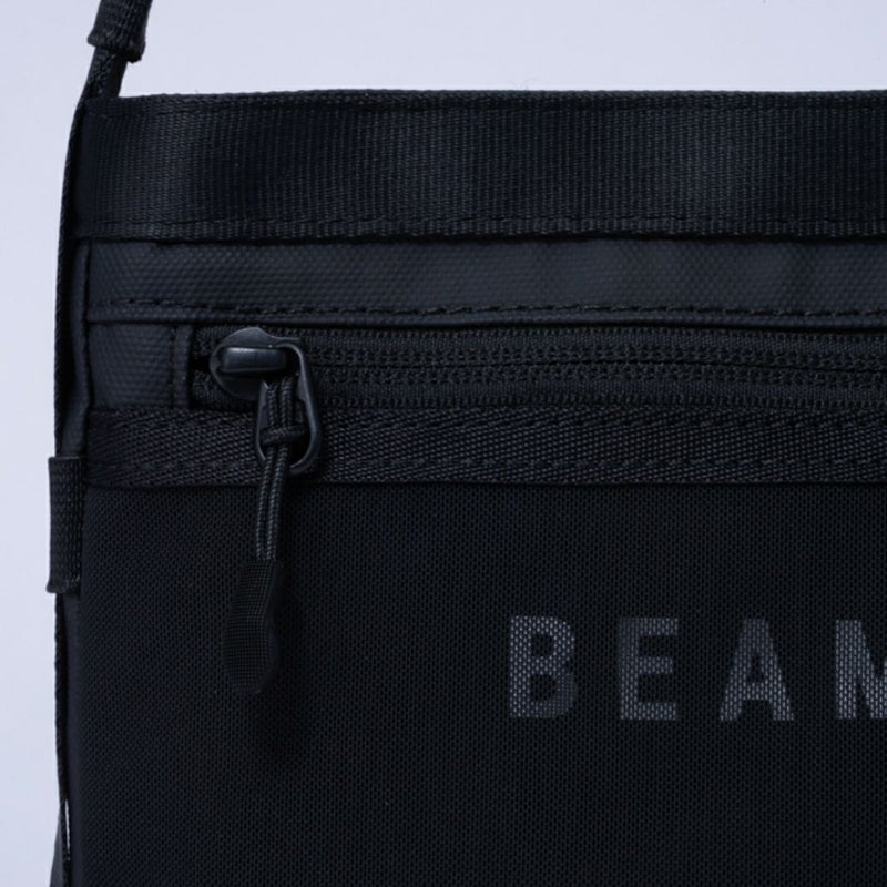 BEAMS DESIGN ELASTIC MESH ショルダーバッグ【BMMH0BS1】 ブラック