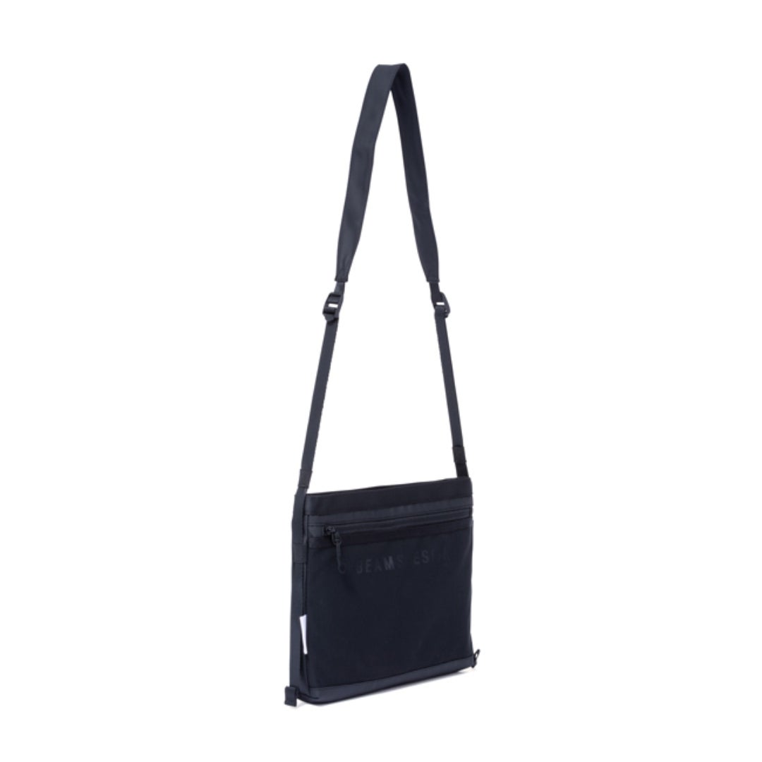 BEAMS DESIGNE LASTIC MESH ショルダーバッグ【BMMH0BS1】 ブラック
