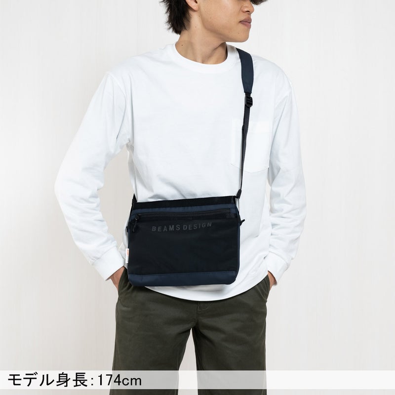 BEAMS DESIGNE LASTIC MESH ショルダーバッグ【BMMH0BS1】