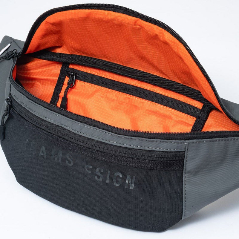 BEAMS DESIGN ELASTIC MESH ボディバッグ【BMMH0BS2】 グレー