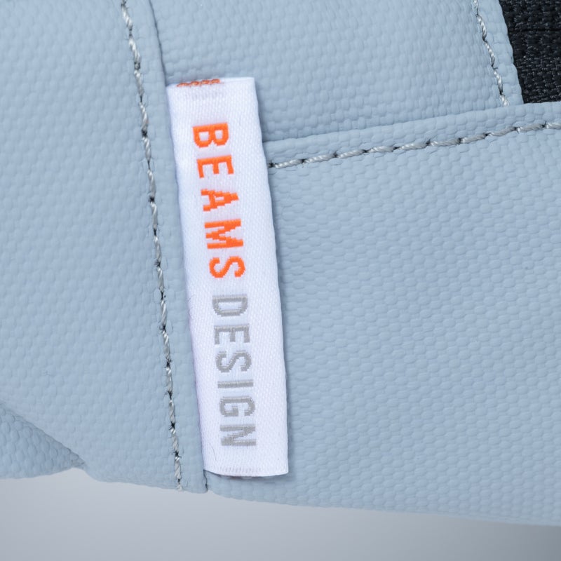 BEAMS DESIGN ELASTIC MESH ボディバッグ【BMMH0BS2】 ライトグレー