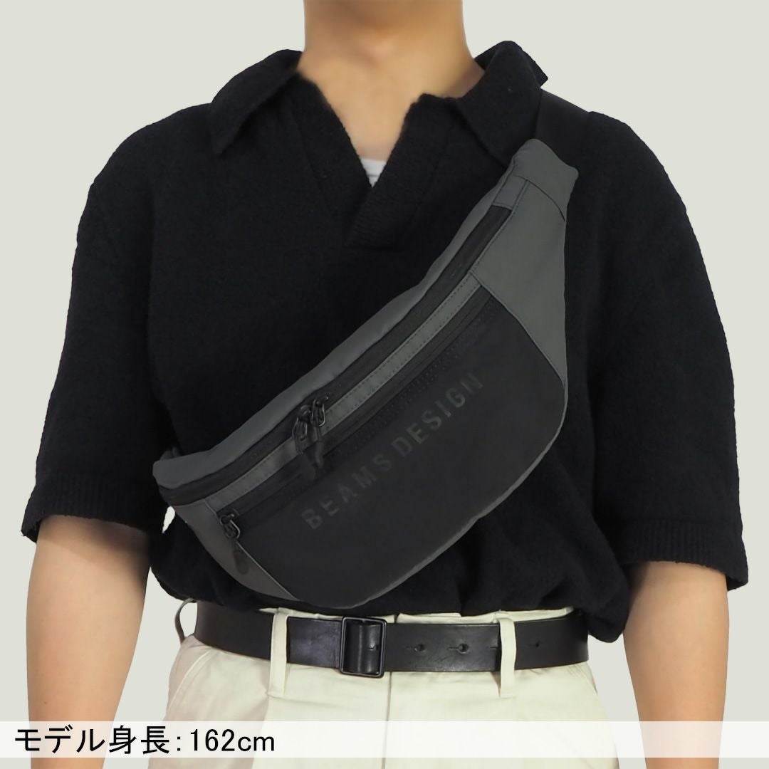 BEAMS DESIGN ELASTIC MESH ボディバッグ 商品｜THE BAGMANIA