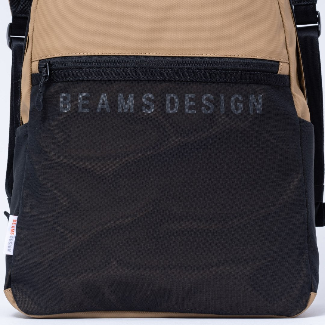 BEAMS DESIGNE LASTIC MESH バックパック【BMMH0BR1】 サンドベージュ
