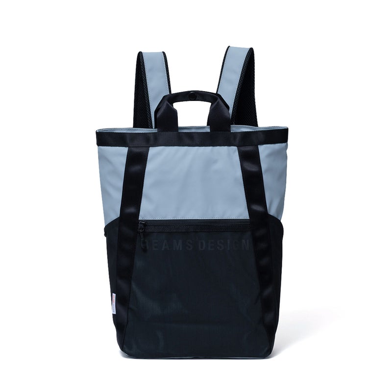 BEAMS DESIGNE LASTIC MESH 2WAYバックパック【BMMH0BR2】 ライトグレー