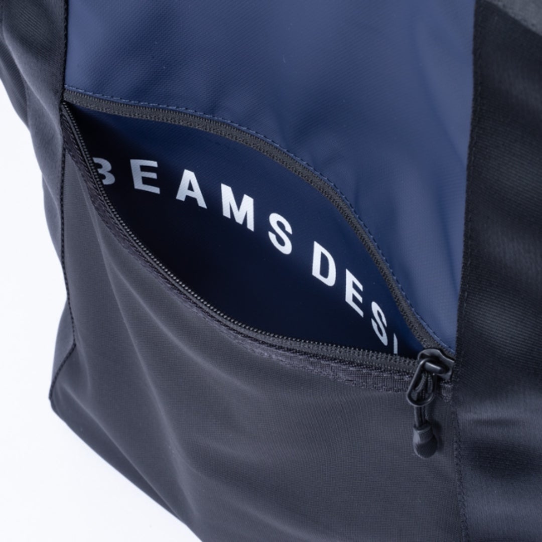 BEAMS DESIGNE LASTIC MESH 2WAYバックパック【BMMH0BR2】 ネイビー