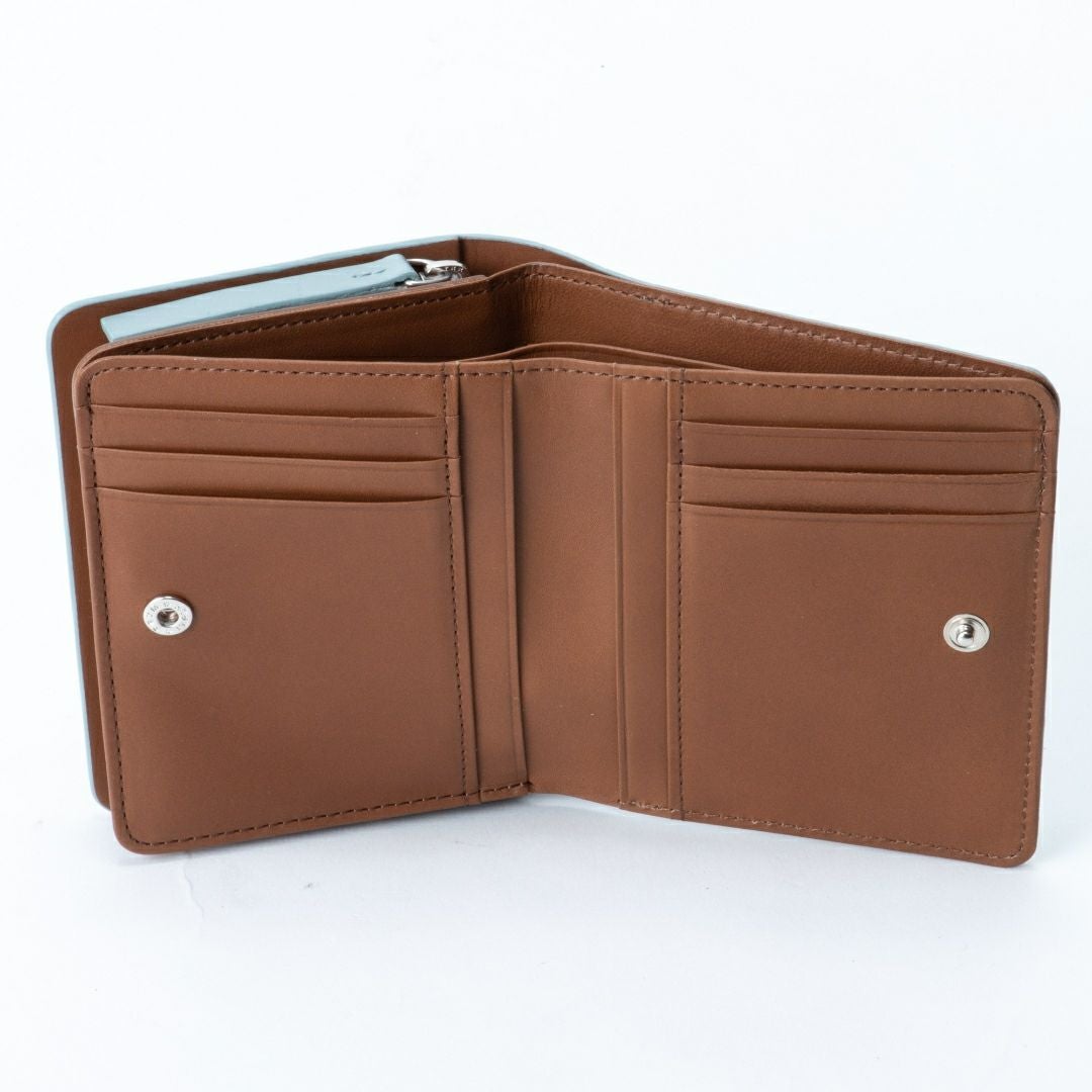 【新品タグ付き】マーガレットハウエルアイデア 二つ折り財布ベンジャミン グレー 新品 マーガレットハウエルアイデア 折り財布 ミニ財布 ベンジャミン