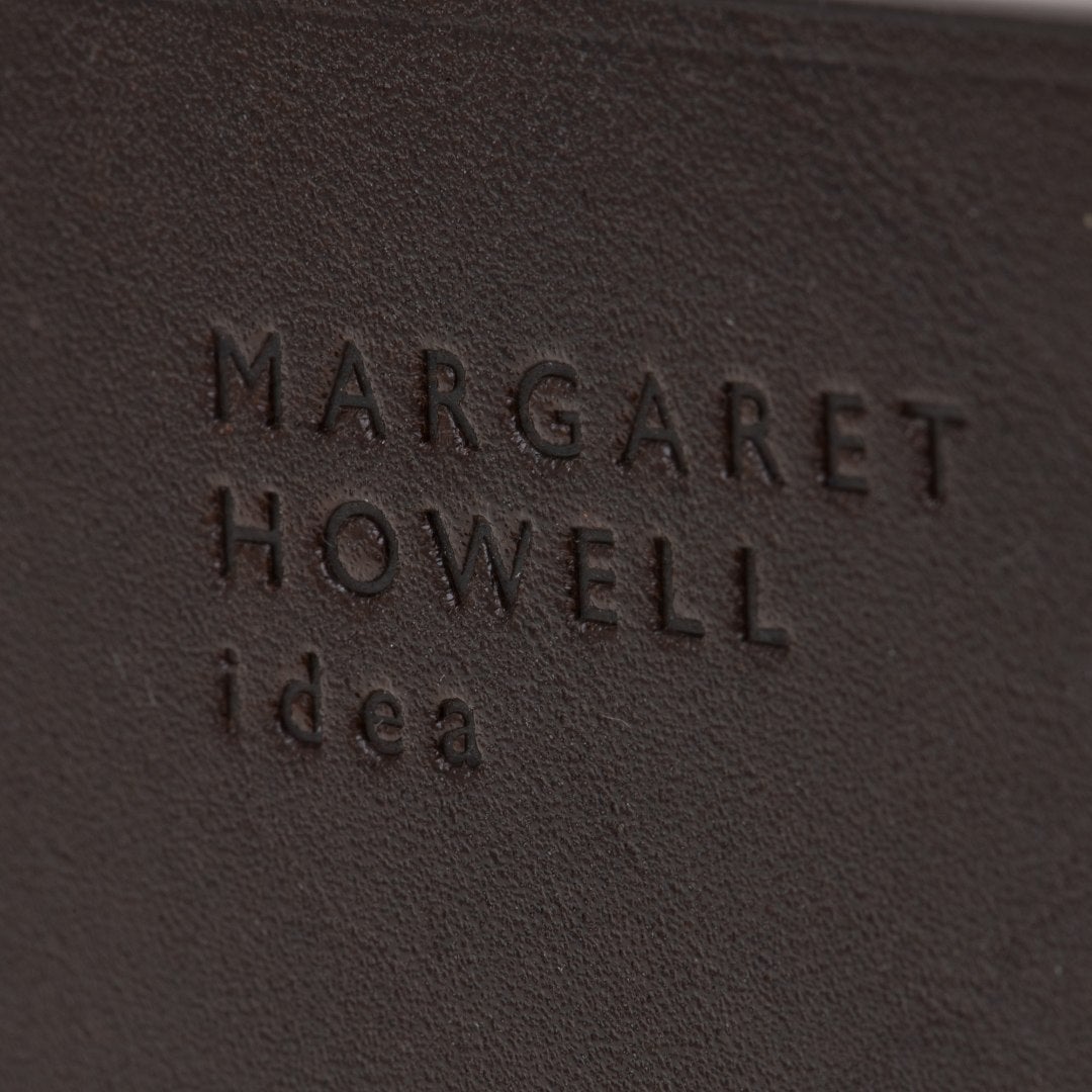 MARGARET HOWELL idea ベンジャミン ラウンドファスナー折り財布(B) ダークブラウン