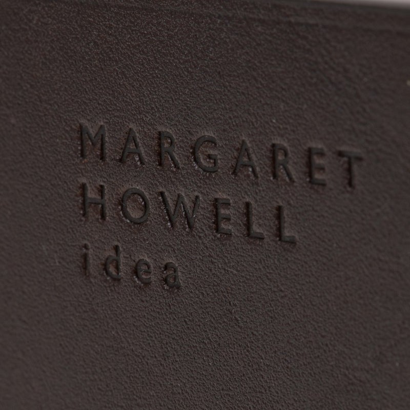 MARGARET HOWELL idea ベンジャミン ラウンドファスナー折り財布(B) ダークブラウン