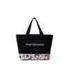 【WEB限定】PINKY&DIANNE シルエットフラワー トート ブラック