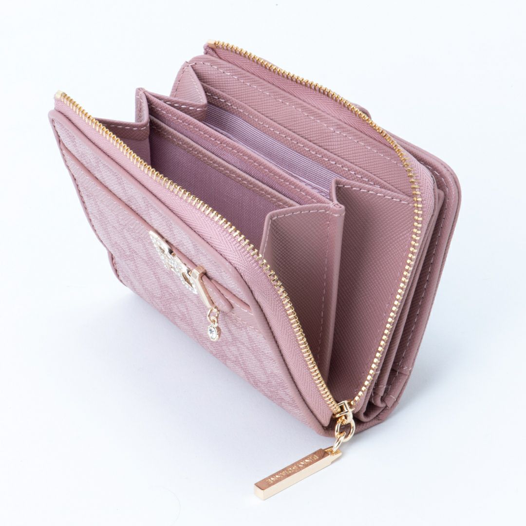 新品✨ピンキー＆ダイアン パドロック Ｌ字ファスナー 二つ折り財布✨ブラック 黒 新品☆ピンキー＆ダイアン☆パドロックL字ファスナー二つ折り財布