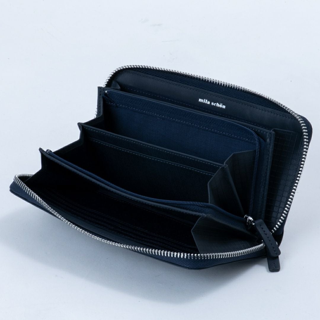 mila schon CALF LEATHER ラウンドファスナー長財布 商品｜THE BAGMANIA