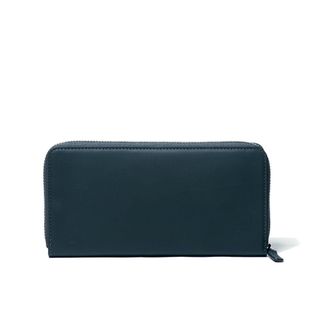 京商　マッドバグ　ネイビーバージョン　新品 mila schon CALF LEATHER ラウンドファスナー長財布 商品｜THE BAGMANIA