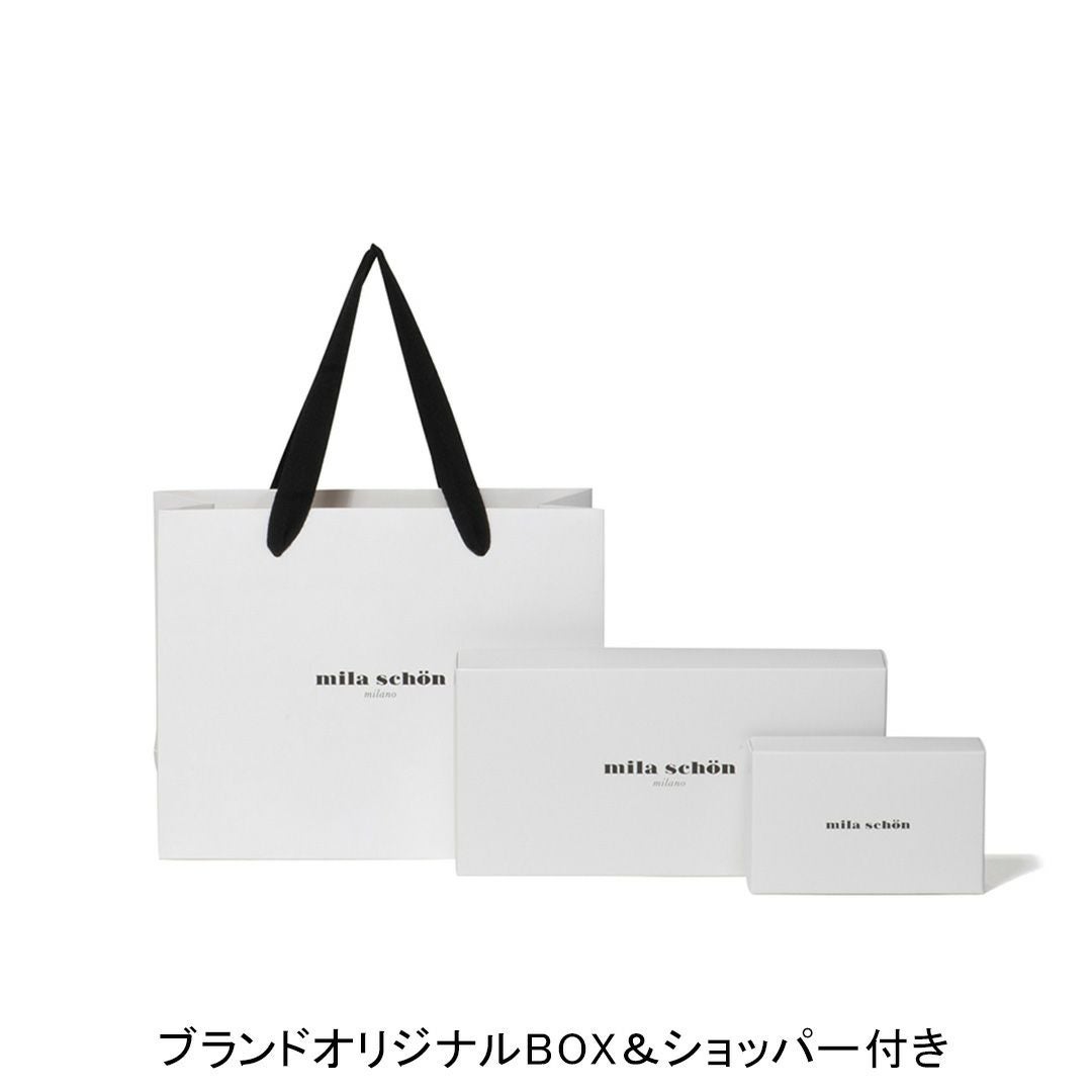 mila schon CALF LEATHER ラウンドファスナー長財布 ブランドオリジナルBOX＆ショッパー付き