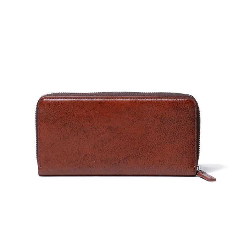 mila schon SHADOW SMOOTH ラウンドファスナー長財布 ブラウン