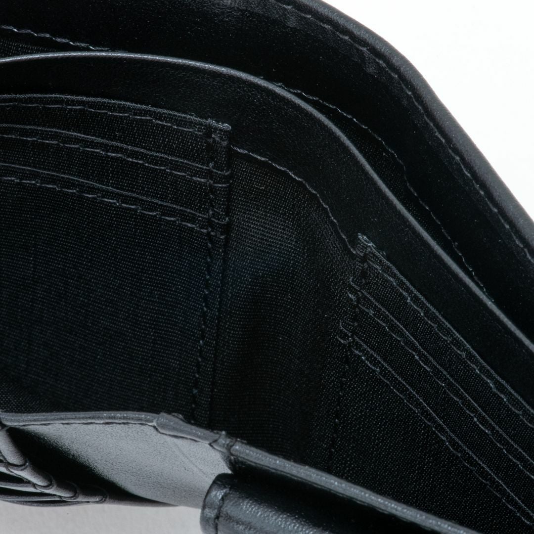 mila schon SHADOW SMOOTH 小銭入れ付き折り財布 ブラック