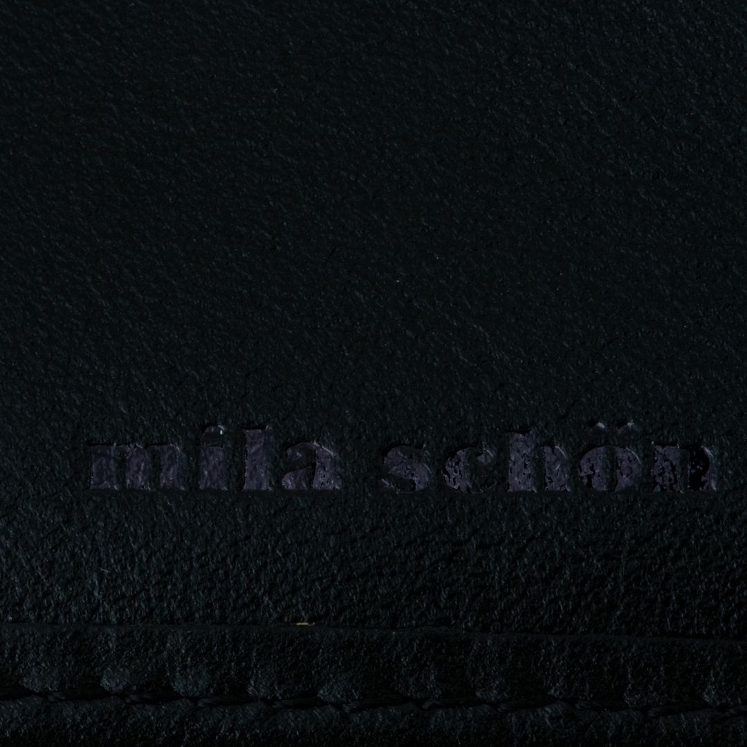 mila schon SHADOW SMOOTH 小銭入れ付き折り財布 ブラック