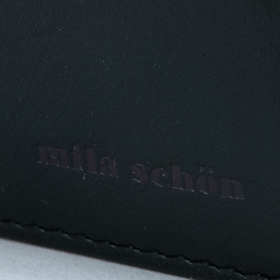 mila schon SHADOW SMOOTH 小銭入れ付き折り財布 ブラック