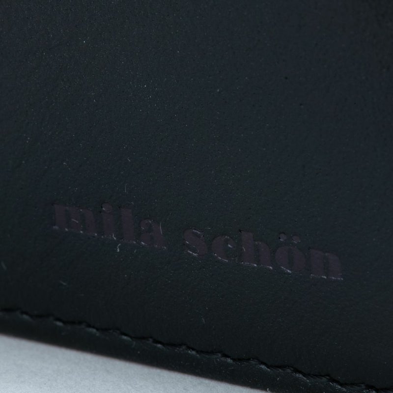 mila schon SHADOW SMOOTH 小銭入れ付き折り財布 ブラック