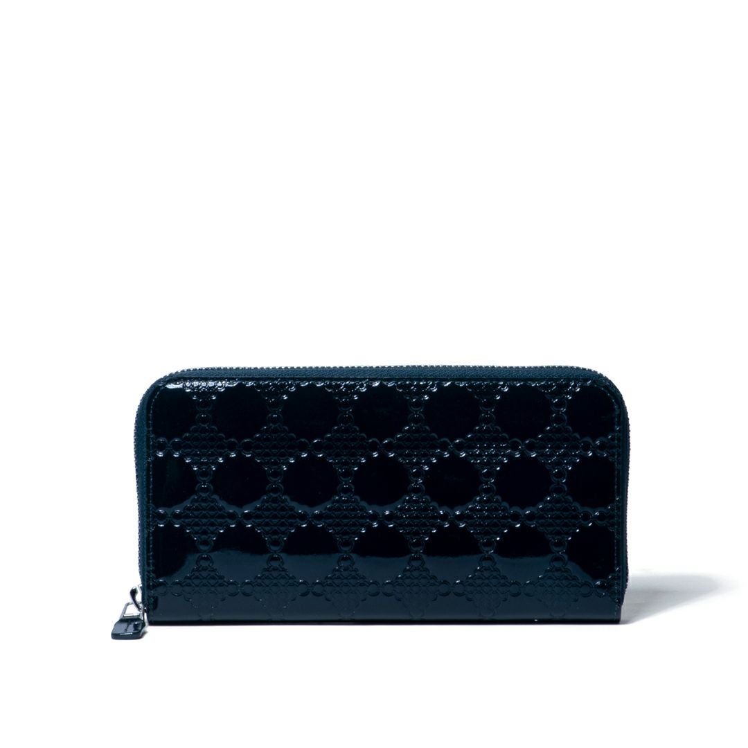 SHiME FLOWER アジネスエナメル ラウンドファスナー長財布 商品｜THE