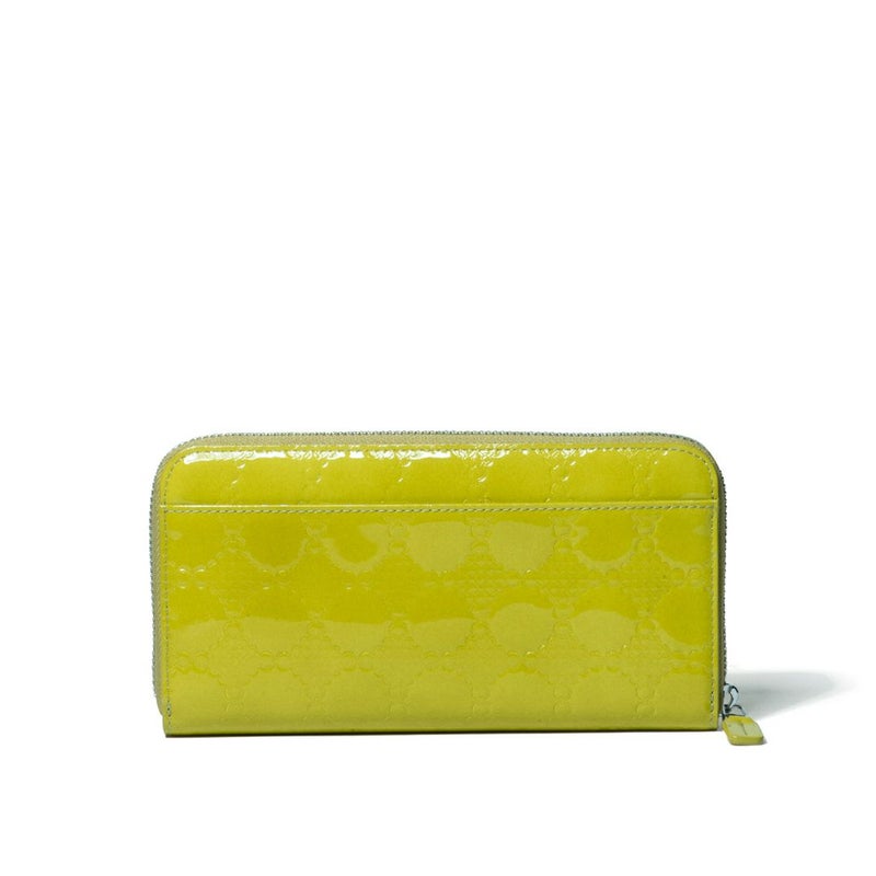 SHiME FLOWER アジネスエナメル ラウンドファスナー長財布