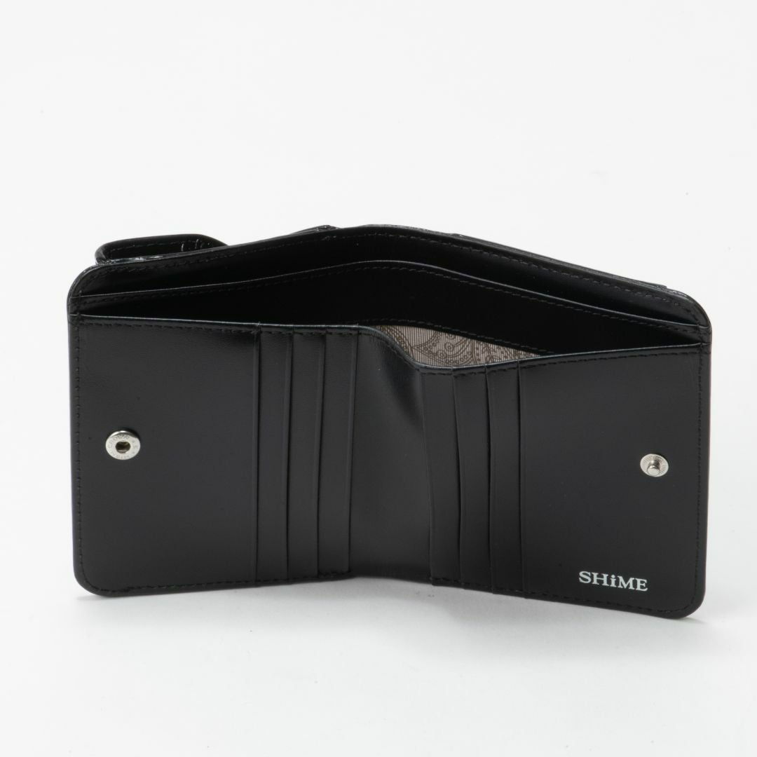 SHiME FLOWER アジネスエナメル 折り財布 商品｜THE BAGMANIA