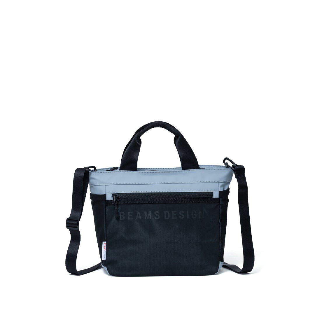 BEAMS DESIGNE LASTIC MESH 2WAYトートバッグ【BMMH0BT2】 ライトグレー