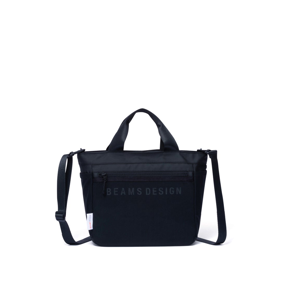 BEAMS DESIGNE LASTIC MESH 2WAYトートバッグ【BMMH0BT2】 ブラック