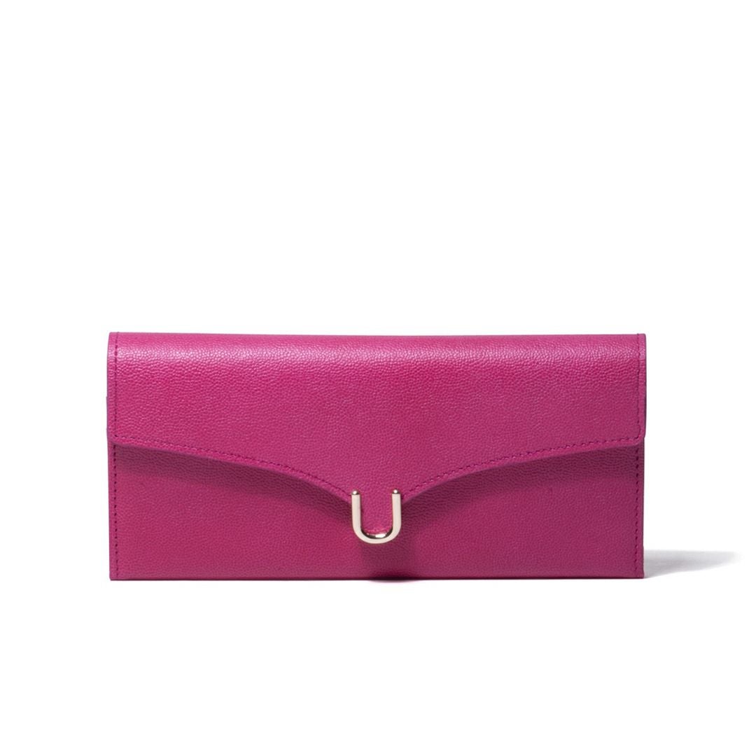 U by ungaro オデット 薄マチ長財布 ピンク