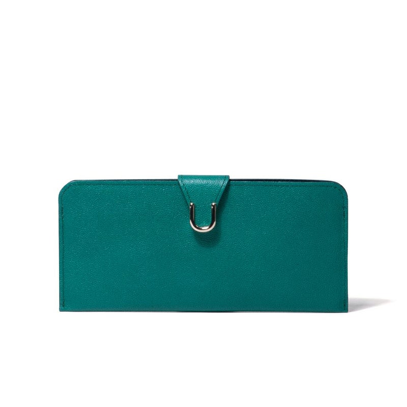 U by ungaro オデット 薄型長財布 グリーン