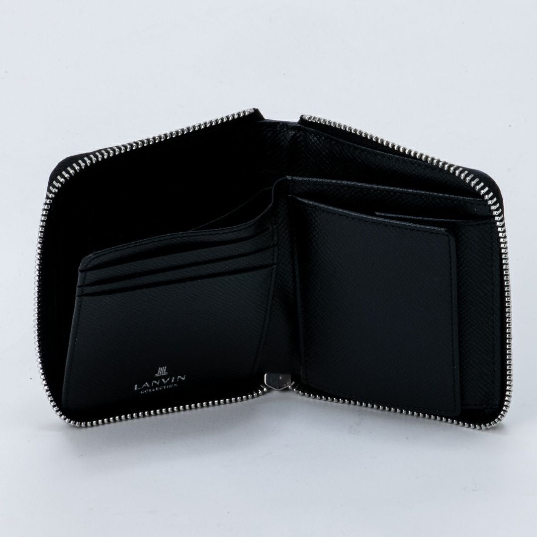 LANVIN COLLECTION RHEIN 小銭入れ付きラウンドファスナー二つ折り財布