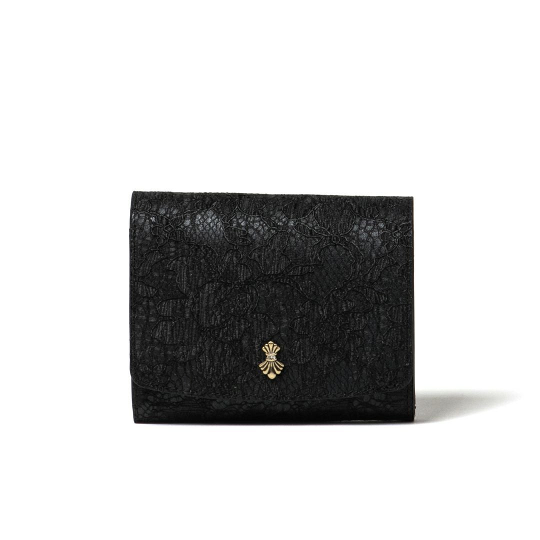 SHiME FLOWER コリーナレース L字ファスナー折り財布 商品｜THE BAGMANIA