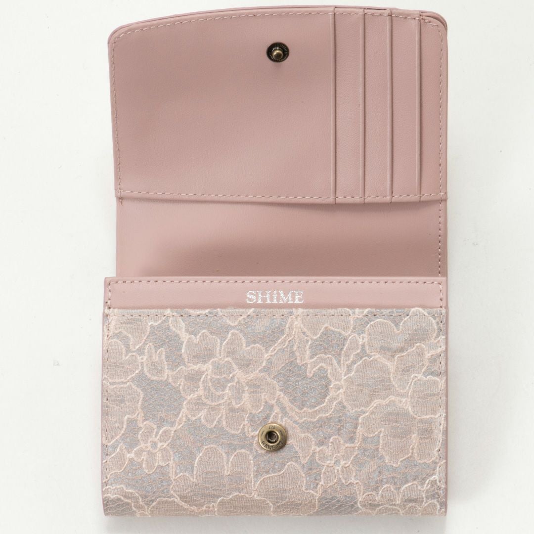 SHiME FLOWER コリーナレース L字ファスナー折り財布 商品｜THE BAGMANIA
