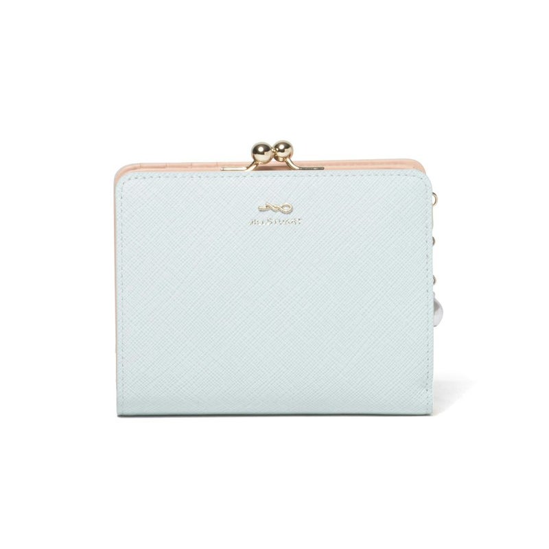JILL STUART グローリア 口金折り財布 アイスブルー
