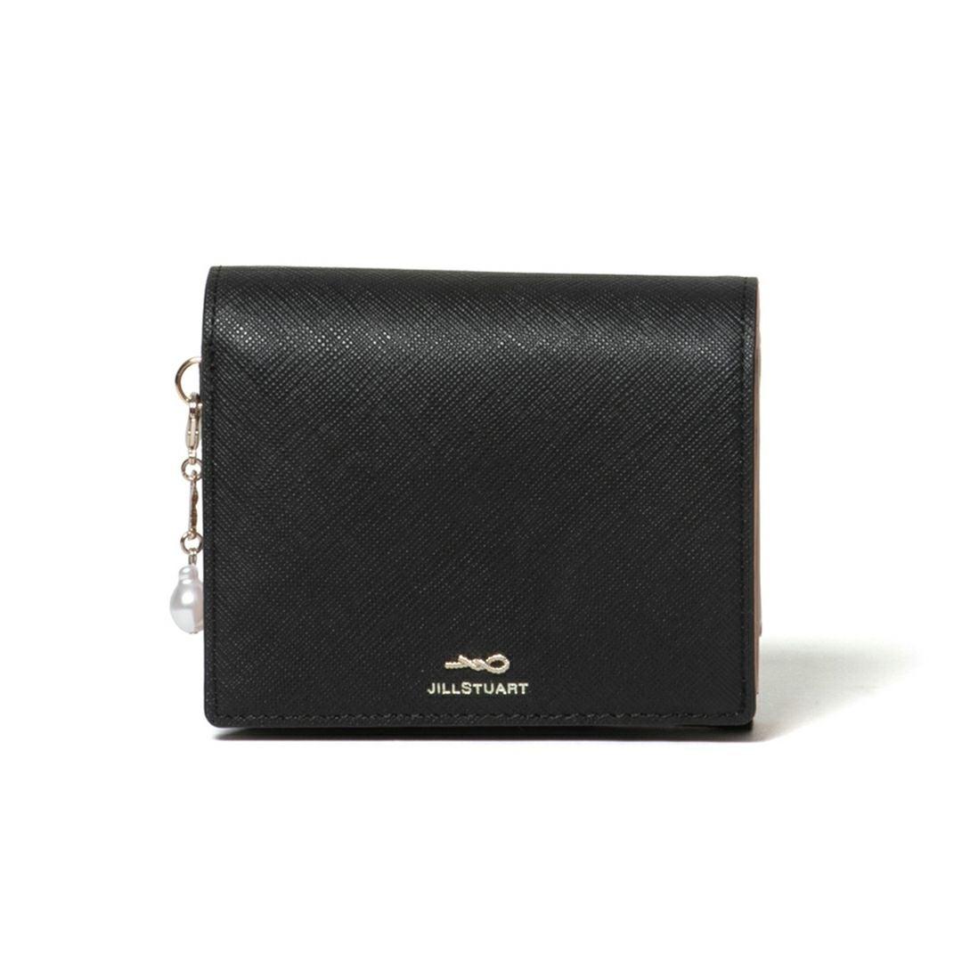 JILL STUART ブラック レザー 二つ折り財布 JILL STUART 二つ折り財布 ブラック - メルカリ