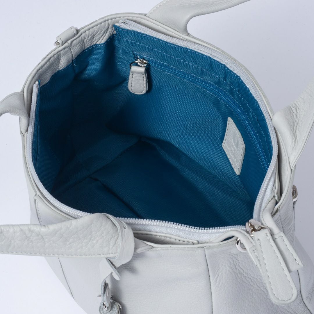  U by ungaro ヴェール 2WAYトート ライトグレー