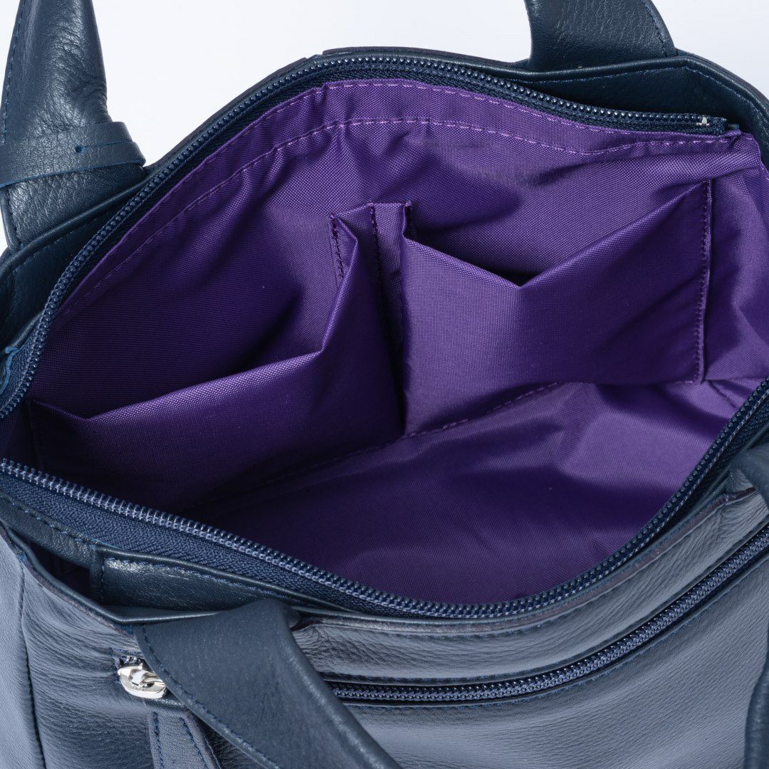  U by ungaro ヴェール 2WAYトート ネイビー