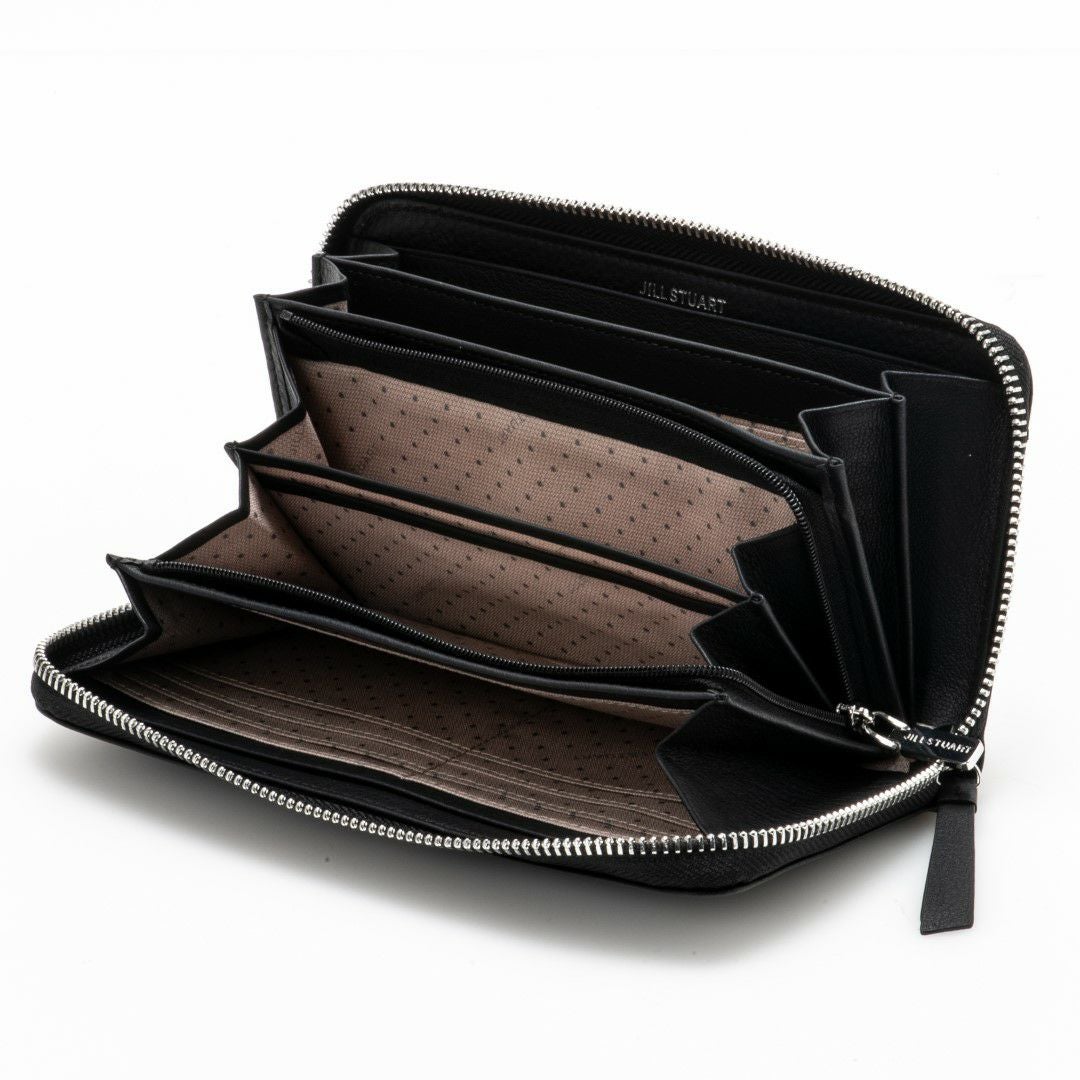 JILL STUART エンジェル ラウンドファスナー長財布 ブラック