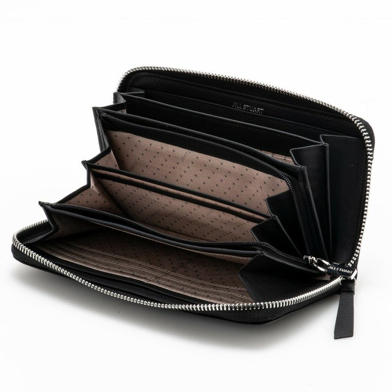 JILL STUART エンジェル ラウンドファスナー長財布 ブラック
